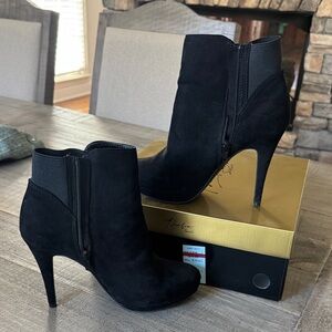 Black High Heel Ankle Boots
